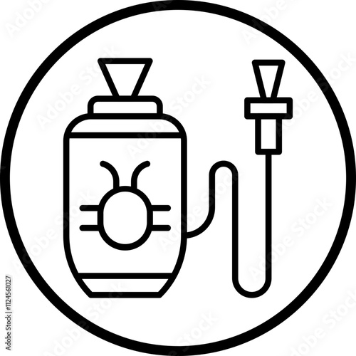 Insecticide Sprayer Vector Icon Style