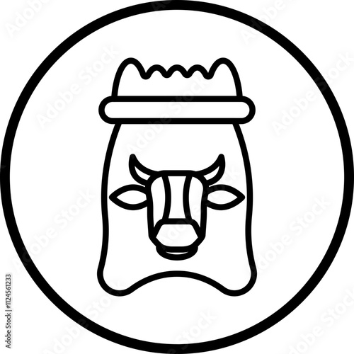 Animal Feed Vector Icon Style