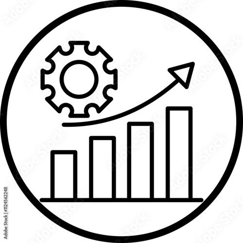 Statistics Report Vector Icon Style