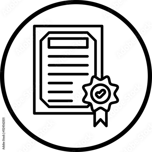 Articles Incorporation Vector Icon Style