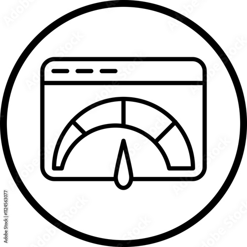 FICO Score Vector Icon Style