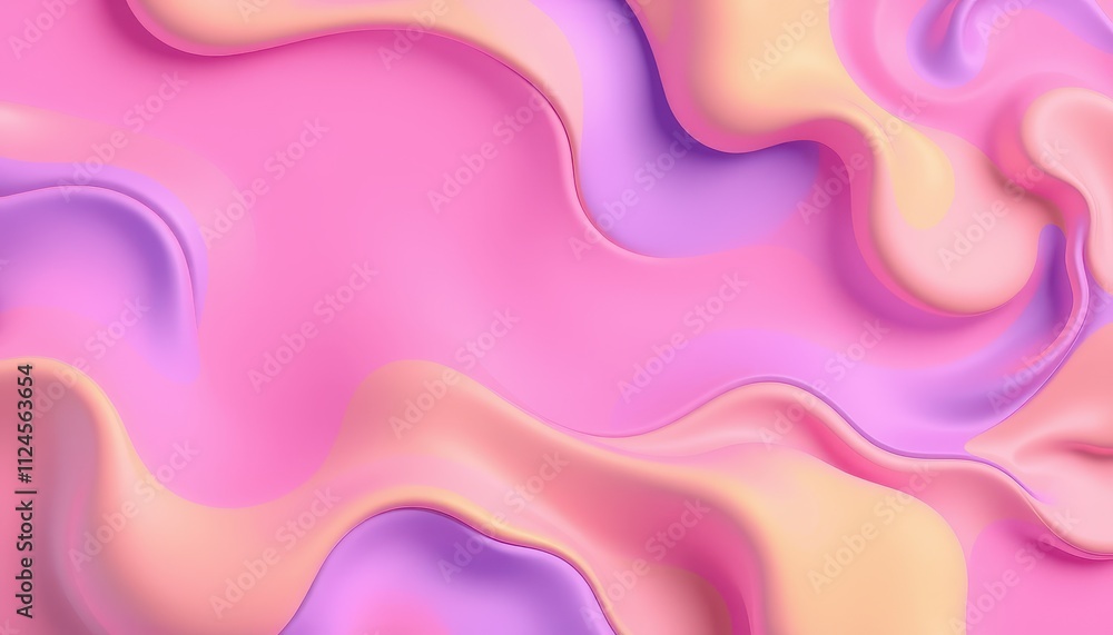 Abstract Pink Purple and Peach Swirling Fluid Design Abstract Pink Purple and Peach Swirling Fluid Design