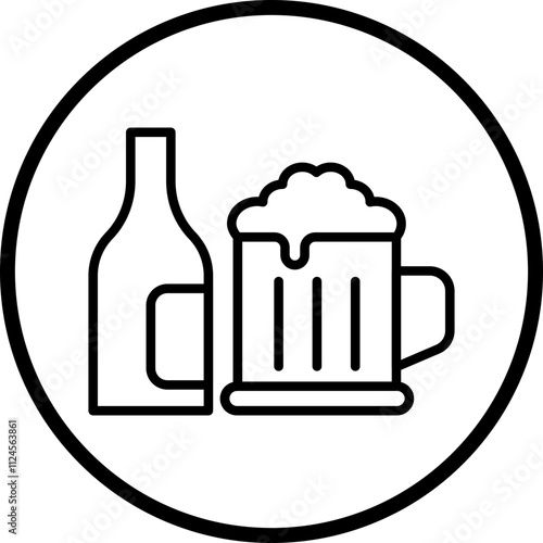 Craft Beer Vector Icon Style