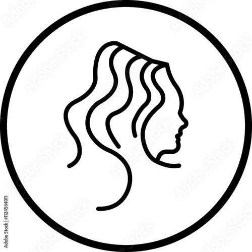 Hair Vector Icon Style