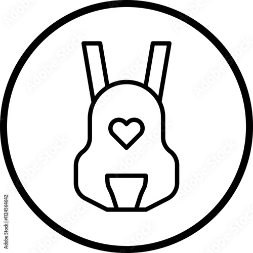 Baby carrier Vector Icon Style