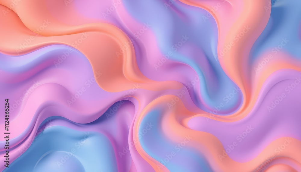 Abstract Pastel Swirls Fluid Design Background Abstract Pastel Swirls Fluid Design Background