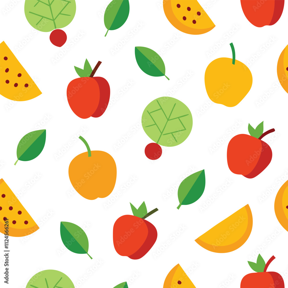 Fruits Patten Design Vector Illustration Fruits Patten Design Vector Illustration