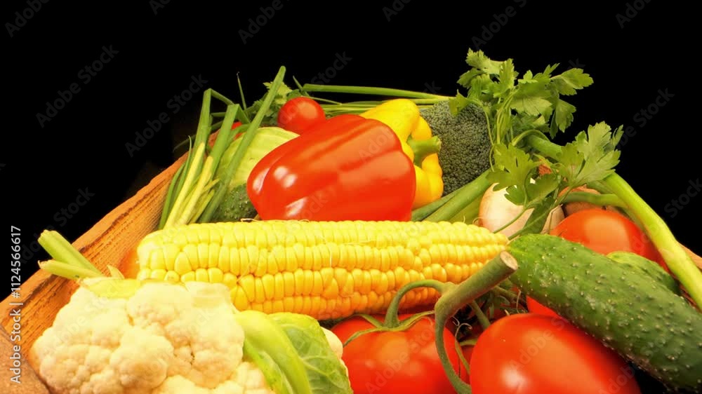 vegetables on a wooden table vegetables on a wooden table