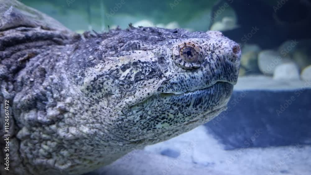 Wild turtle under the water Wild turtle under the water