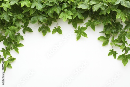 Relationships depicted as intertwining vines against a pure white background, symbolizing unity and joint effort.