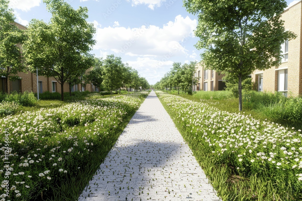 Obraz premium Visual representation of socioeconomic disparities in urban environments