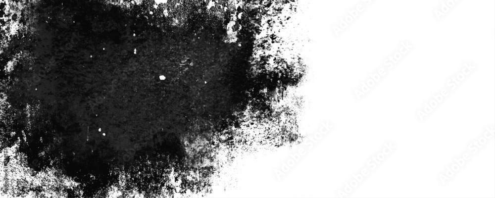 Obraz premium Dynamic Black Ink Explosion Art with Grayscale Patterns Featuring High Detail and Chaotic Elements