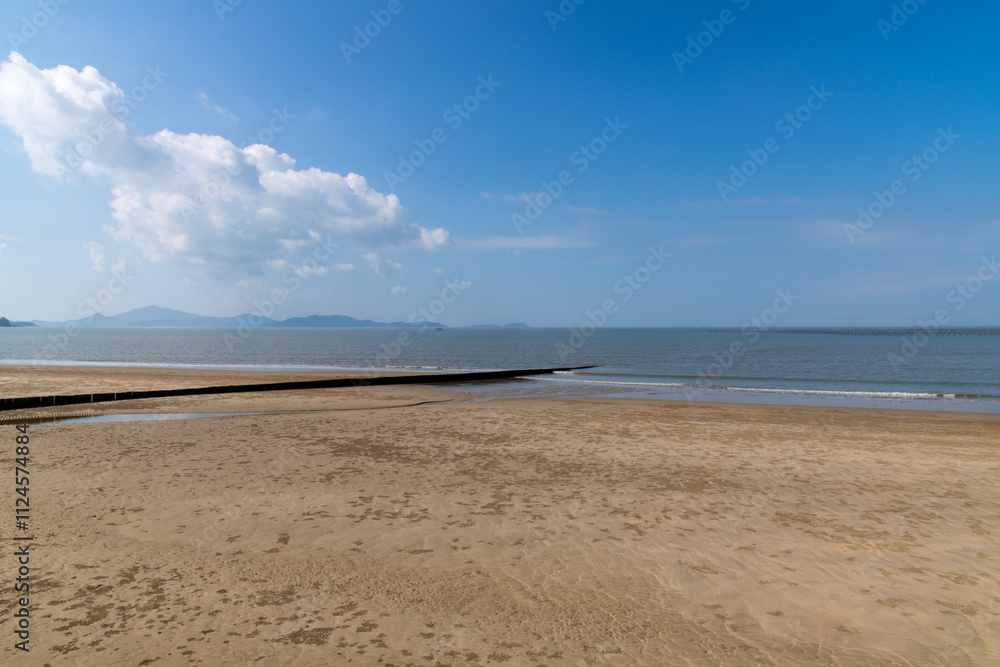 tranquil seascape at the island