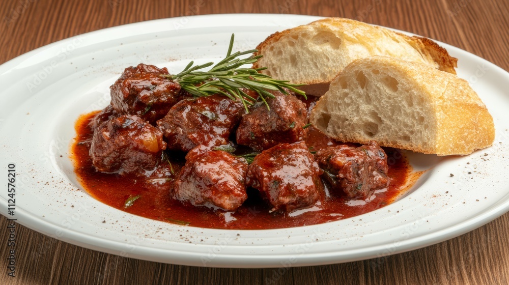 Hungarian Goulash Stew with Tender Beef and Traditional Spices Hungarian Goulash Stew with Tender Beef and Traditional Spices