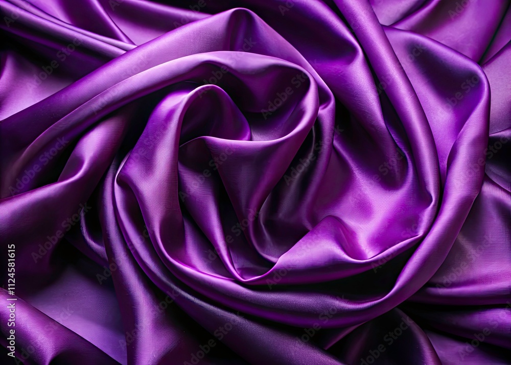 Fototapeta premium Luxurious Purple Silk Fabric Texture - Long Exposure Photography