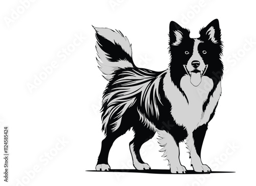 dog silhouette vector