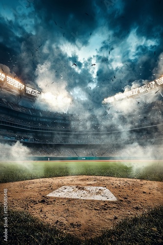Baseball Poster Backdrop Softball Digital Backdrop