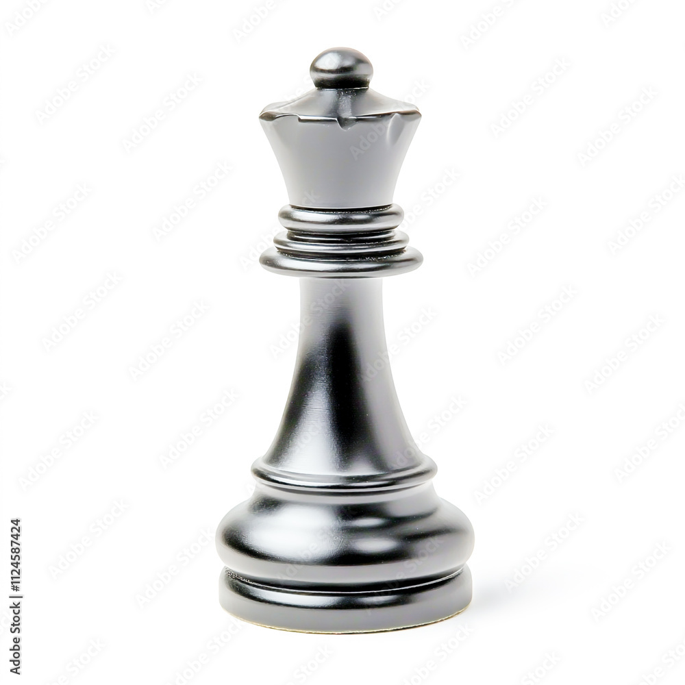black Chess piece isolated on white background black Chess piece isolated on white background