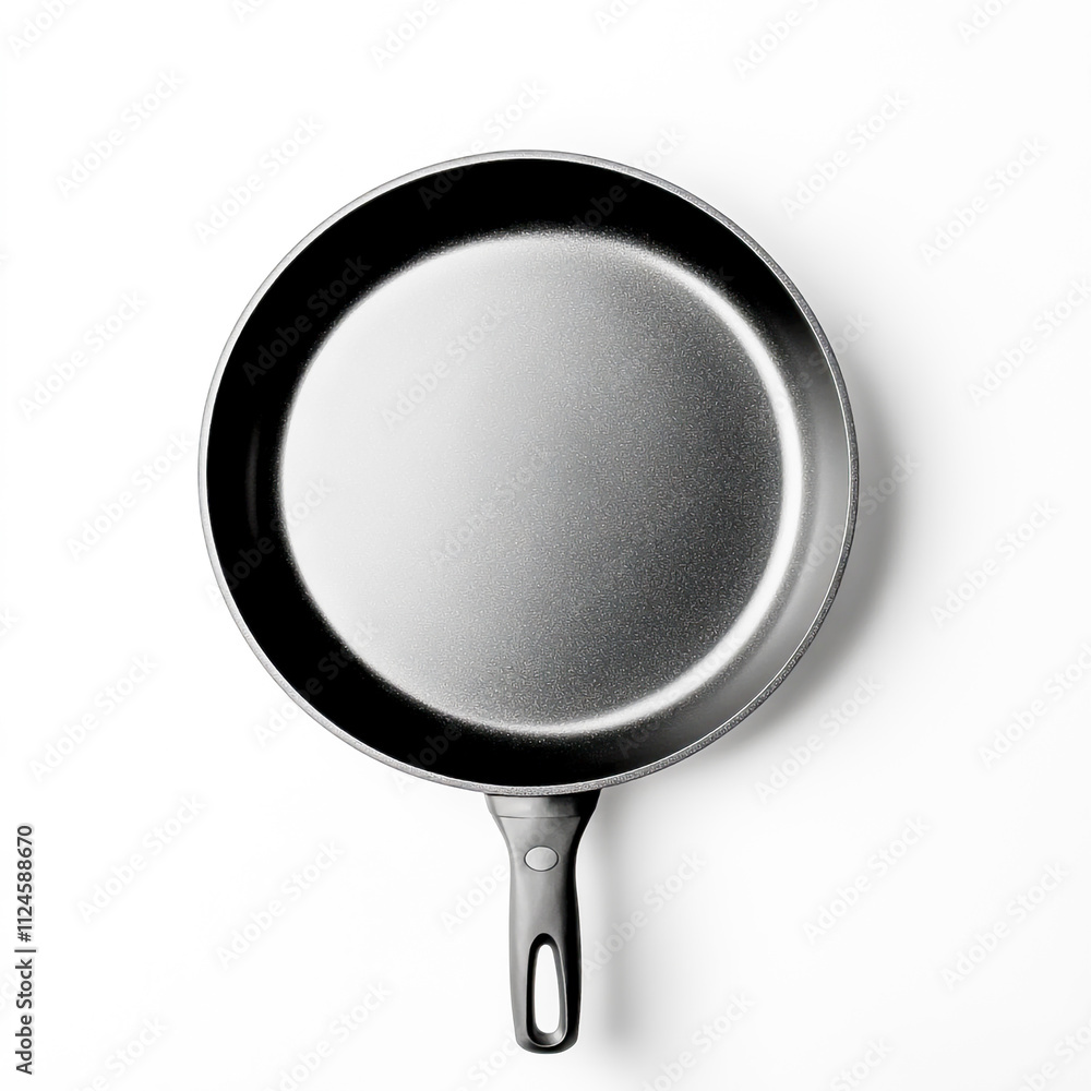 black non stick frying pan Isolated on white backround black non stick frying pan Isolated on white backround