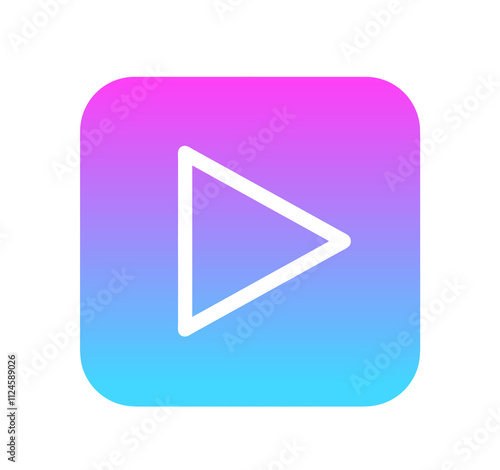 Free Download ネオンカラーのグラデーション｜再生ボタン	
 - GFXLoad