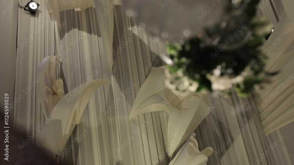 A Slow Motion Shot of an Indian Wedding Venue Decoration in India
A Slow Motion Shot of an Indian Wedding Venue Decoration in India