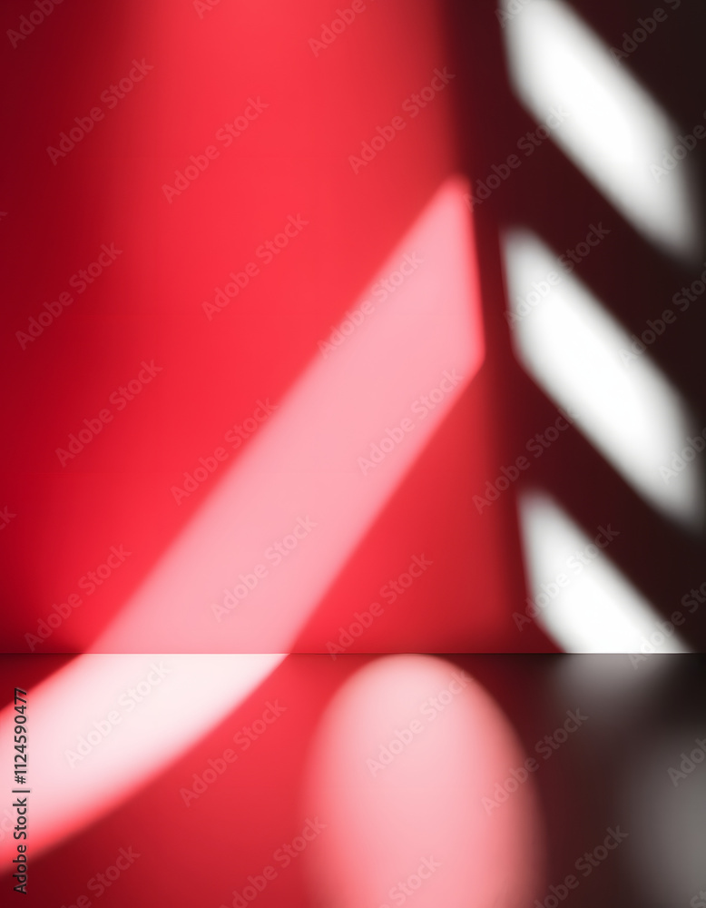 Obraz premium abstract red and black are light pattern with the gradient is the with floor wall metal texture soft tech diagonal background black dark sleek clean modern, studio lighting