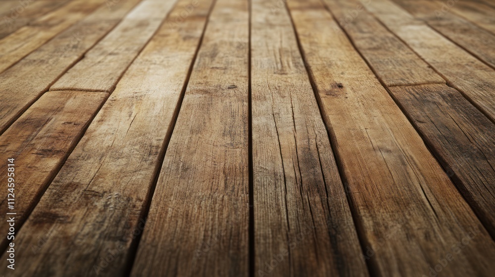 A close-up view of weathered wooden planks creating a rustic and warm atmosphere. A close-up view of weathered wooden planks creating a rustic and warm atmosphere.