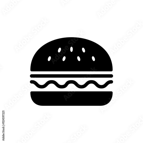 Burger icon vector. burger sign and symbol. hamburger