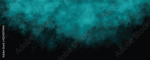 Soft Aqua Mist and Smoke Clouds Dancing Across a Dark Background to Create an Enigmatic, Dreamlike Atmosphere
