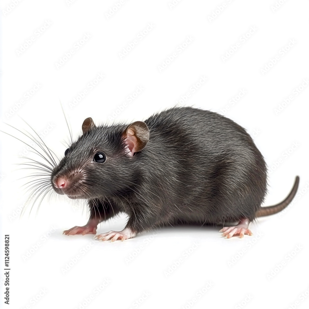 High-resolution rat isolated on white background. High-resolution rat isolated on white background.