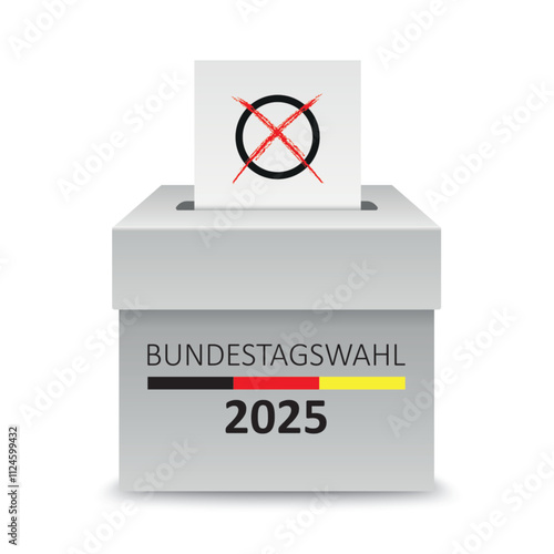 Wahlurne Bundestagswahl 2025