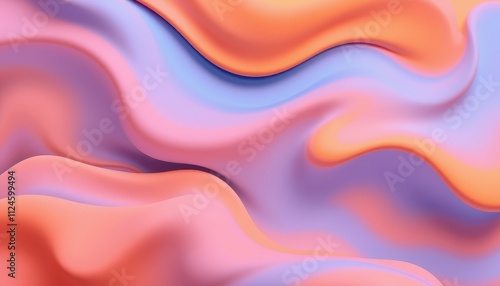 Abstract Pastel Swirls Soft Color Gradient Background