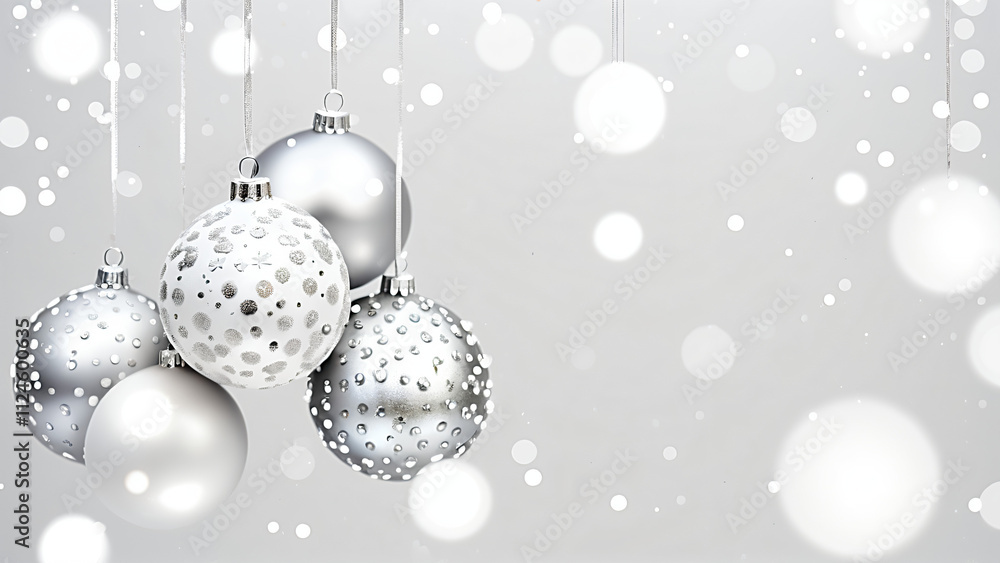 silver christmas balls with lights silver christmas balls with lights