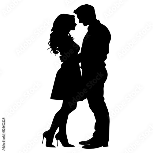 silhouette of a couple