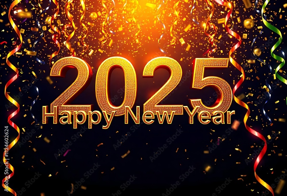Happy New Year 2025 Background Design Happy New Year 2025 Background Design