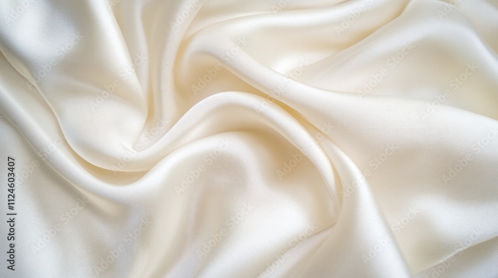 Obraz premium silky beige textile texture may used as background