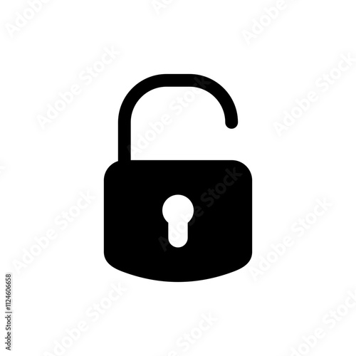 Unlock icon vector. Unlock sign and symbol. unlocked padlock icon