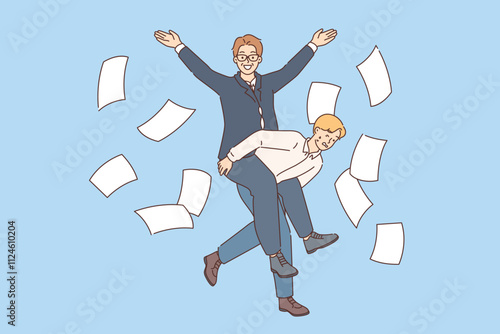 Manager oppresses unfortunate clerk and feels superior, rides on back of subordinate
