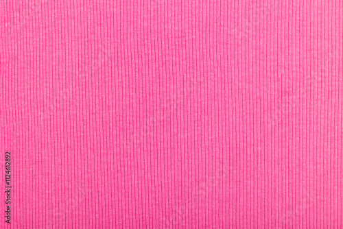 Texture of pink ribbed cotton fabric