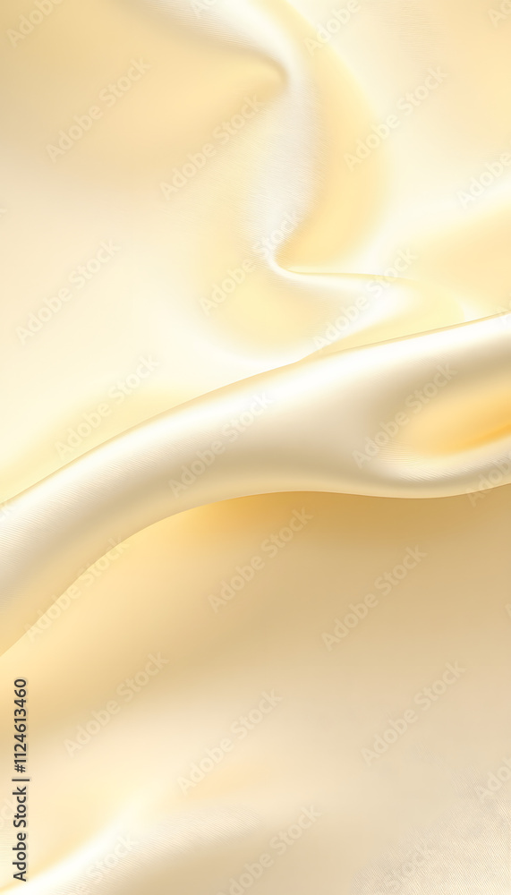 Fototapeta premium yellow gold satin texture that is white silver fabric luxurious shiny that is abstract silk cloth background with patterns soft waves blur beautiful, clipart style