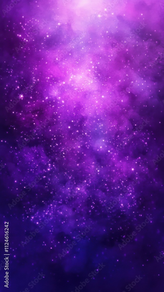 Vibrant Purple Abstract Background with Shiny Glittering Effects and Cosmic Bokeh Vibrant Purple Abstract Background with Shiny Glittering Effects and Cosmic Bokeh