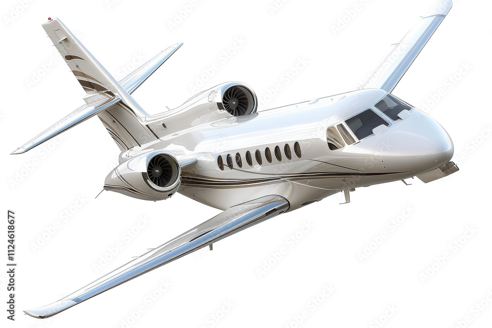 Stunning Hyperrealistic Luxury Private Jet Isolated on Pure White Background Perfect for Aviation and Luxury Lifestyle Branding Stunning Hyperrealistic Luxury Private Jet Isolated on Pure White Background Perfect for Aviation and Luxury Lifestyle Branding