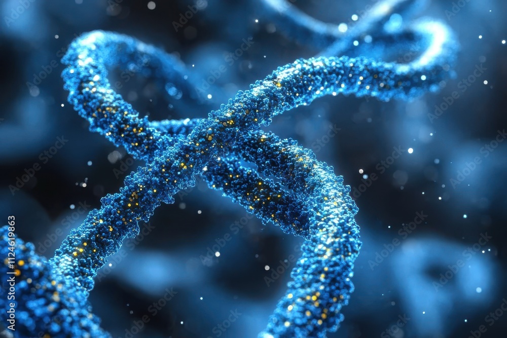 Abstract representation of DNA strands in a digital environment. Abstract representation of DNA strands in a digital environment.