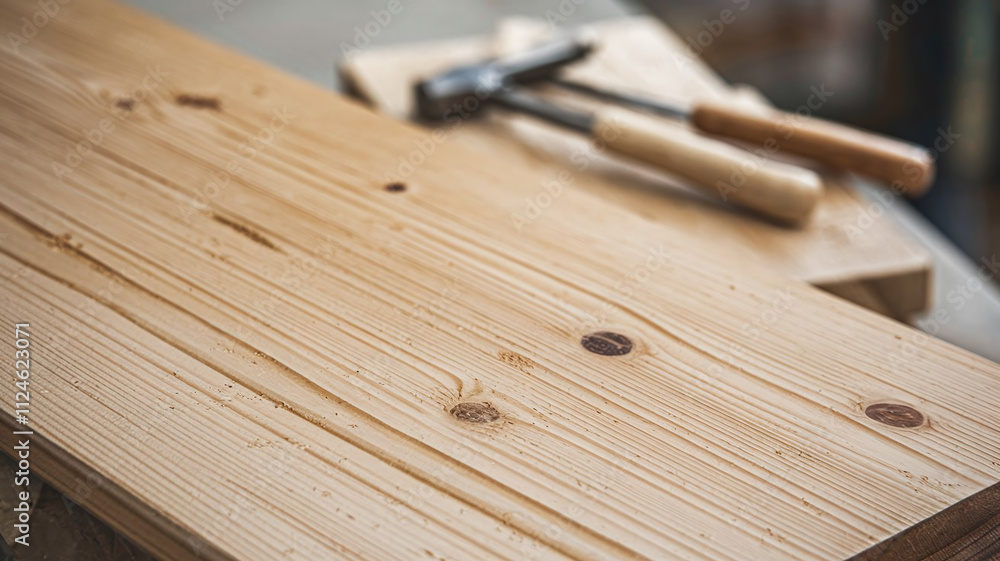 Full image of Poplar wood surface showcasing a smooth texture with natural knots and grain patterns, perfect for woodworking projects, design backgrounds, and natural decor themes. Full image of Poplar wood surface showcasing a smooth texture with natural knots and grain patterns, perfect for woodworking projects, design backgrounds, and natural decor themes.