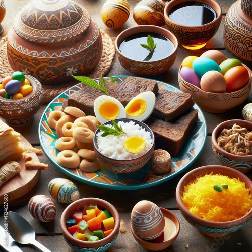 192 Djiboutian Easter Features traditional foods like skoudehkar photo