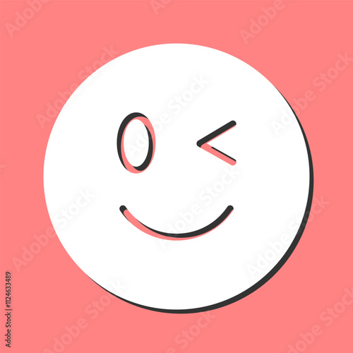 Winking Face Vector Icon