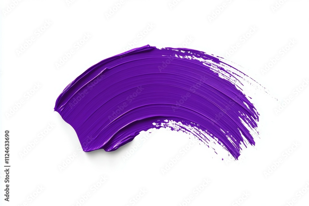 A purple brush stroke on a white background A purple brush stroke on a white background