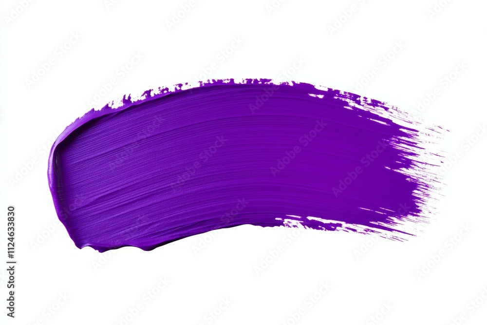 A purple brush stroke on a white background A purple brush stroke on a white background