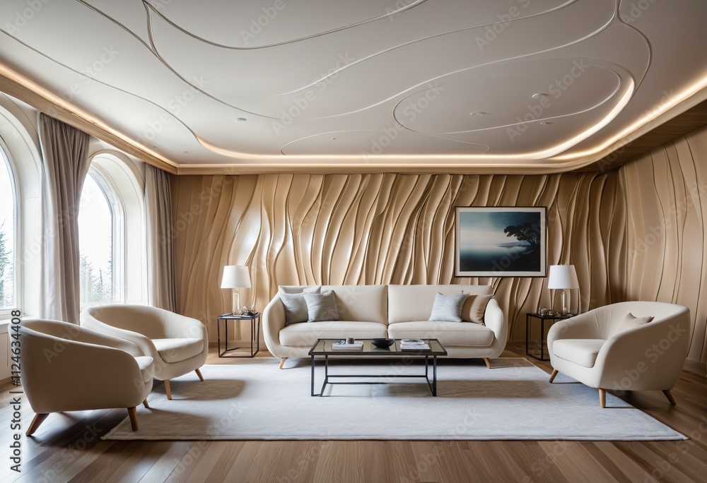 Fototapeta premium Modern Chic Living Room Decor