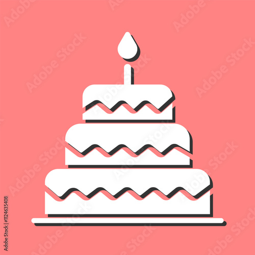 Cake Topper Vector Icon